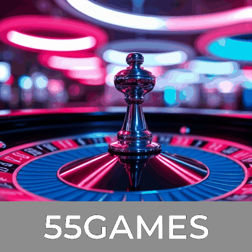 55GAMES: Slots com Mega Jackpots, Real Dealers e Mais